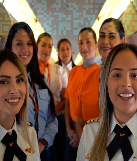 Vuelo venezolano tripulado por mujeres llega a Cancún